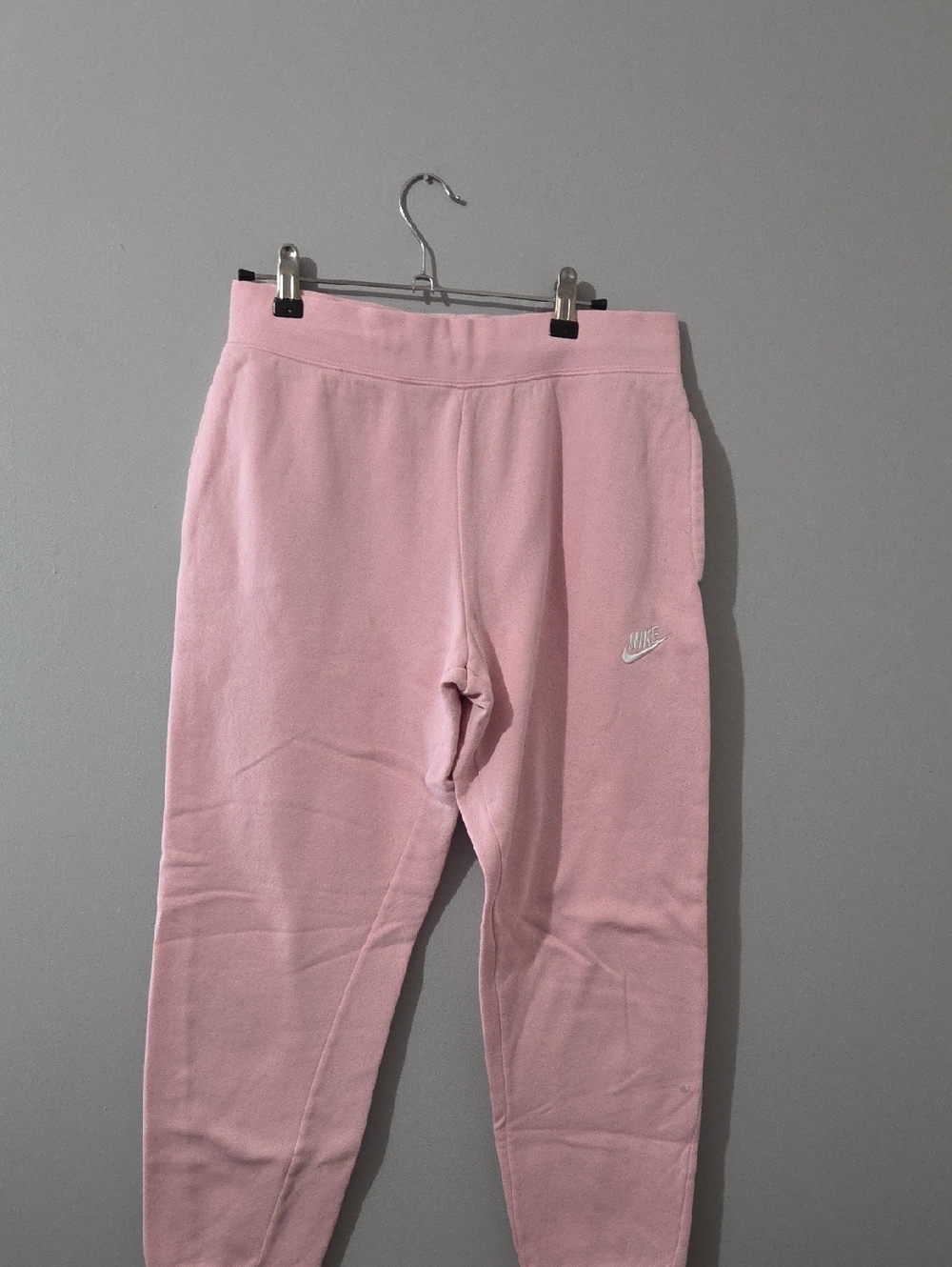 Nike Kids Light Pink Jogger Sweatpants with White Swoosh